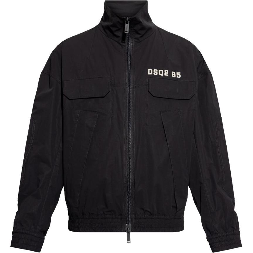 

DSQUARED 2 Куртка-бомбер с принтом логотипа, Black