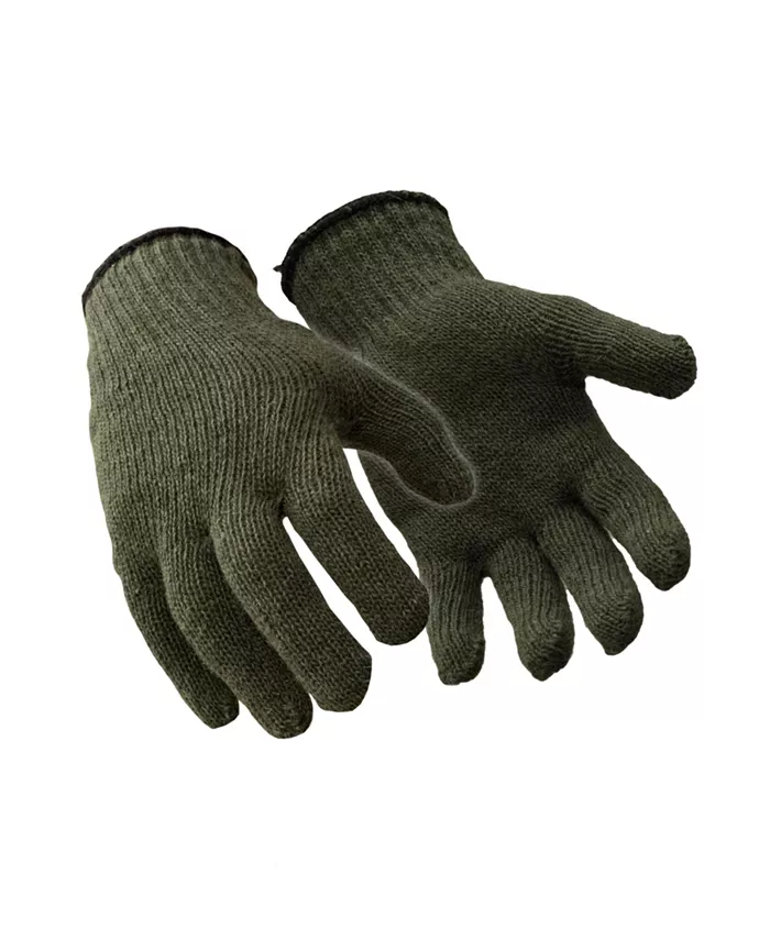

Мужские подкладки для перчаток из шерсти - утепляющий базовый слой для зимних рабочих перчаток (упаковка 12 пар) Refrigiwear, зеленый