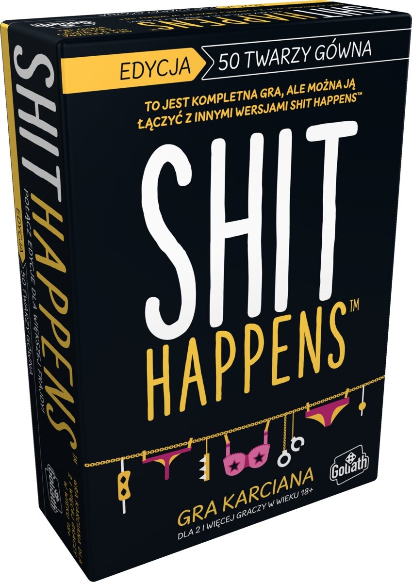 

Голиаф, Shit Happens 50 Twarzy Gówna, игра для вечеринок Goliath Games