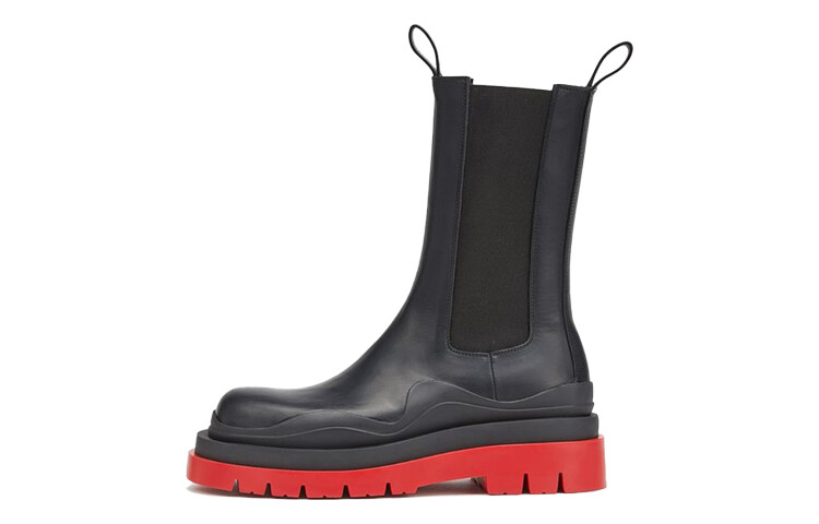 

Женские ботинки челси Bottega Veneta Tire, черный/красный