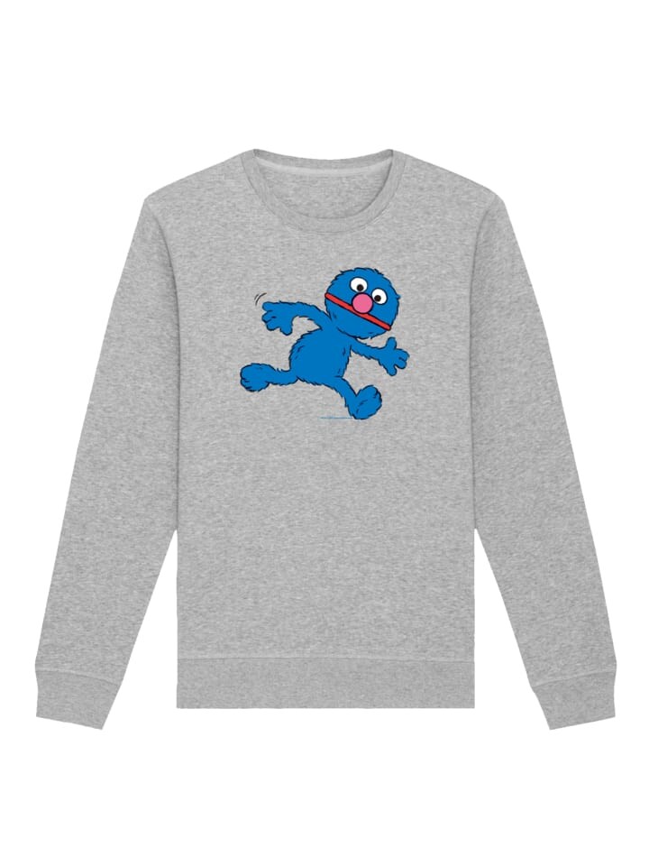 

Толстовка F4NT4STIC Sweatshirt Sesamstraße Grobie Running, пятнистый серый