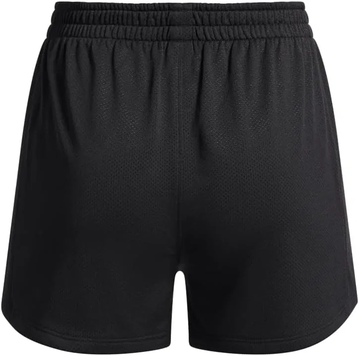 Шорты Under Armour Girls Tech Play Up Mesh Shorts, (002) Black//White — фото 2
