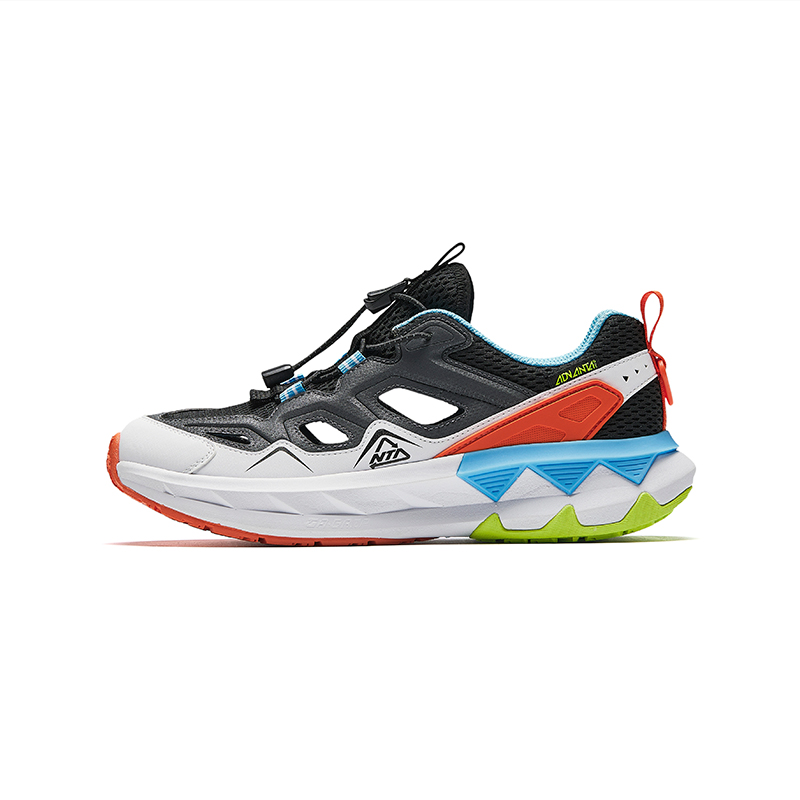 

Нескользящие, износостойкие, дышащие низкие детские кроссовки для повседневной носки Antakids, черный/белый