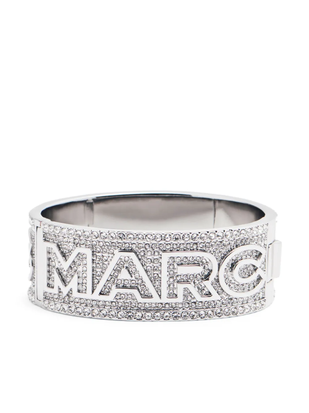

Браслет с кристаллами и логотипом MARC JACOBS, серебяный