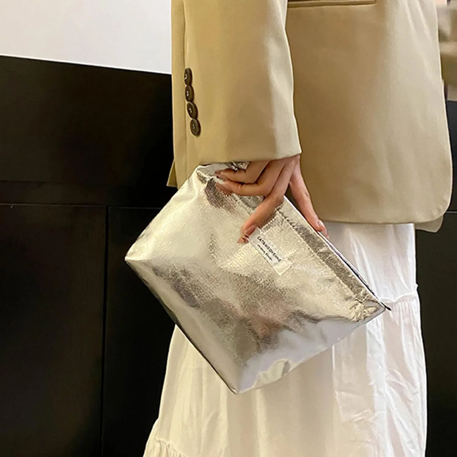 Женская косметичка с блестками на молнии Bsitsss — фото 4