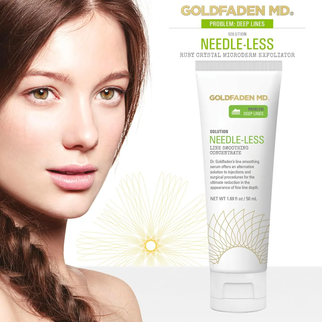 Сыворотка Goldfaden Md — Концентрат для разглаживания морщин без игл для лица и шеи | с экстрактом морских, 45 мл — фото 3
