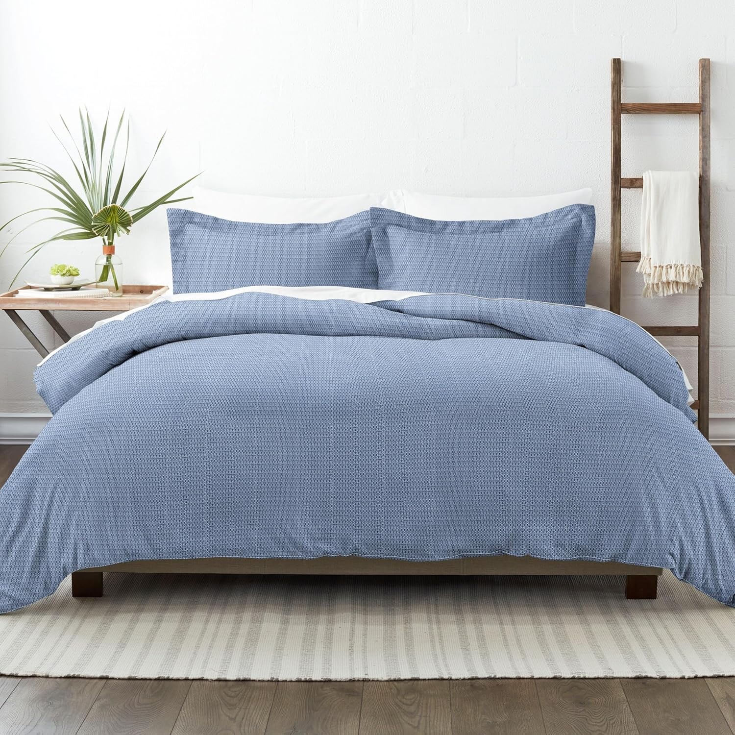 

Пододеяльник Linen Market Twin для близнецов (темно-синий) — испытайте комфорт, Blue Diamond Navy