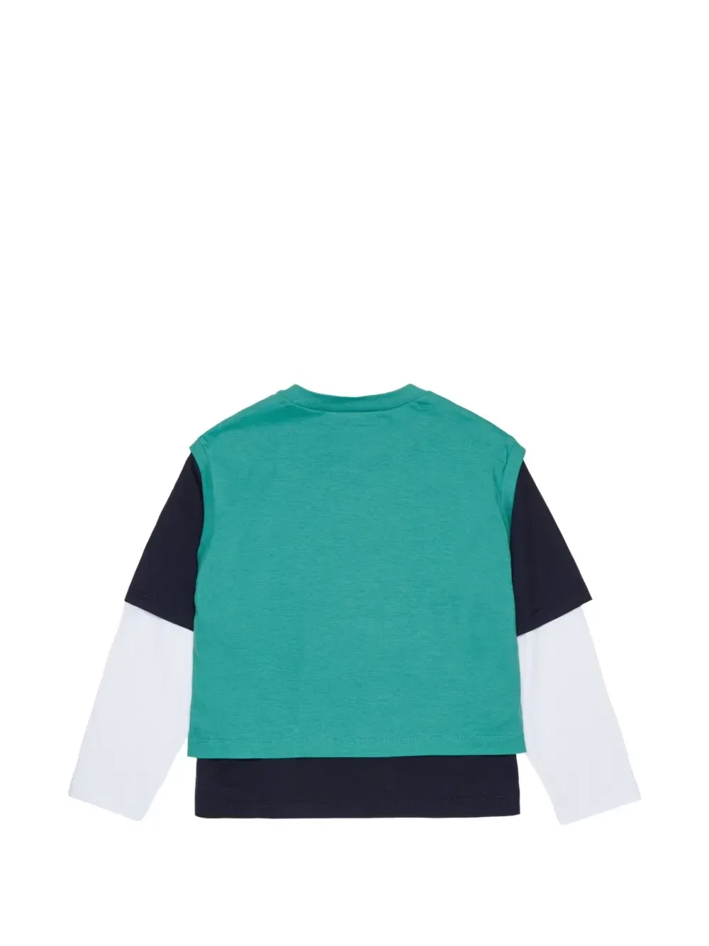 Двухслойная футболка с логотипом Marni Kids, зеленый — фото 2