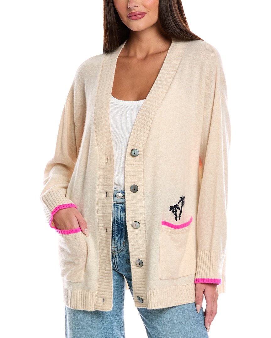 

Брод Кашемир Малибу Сансет Кашемировый кардиган Brodie Cashmere, белый