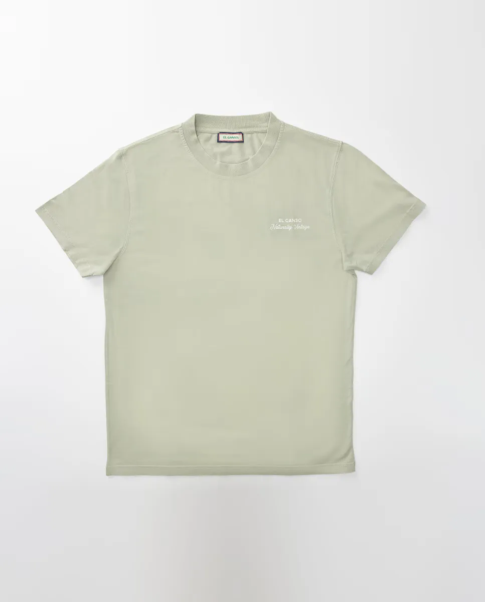 

Мужская футболка Garment Dyed с натуральным окрашиванием El Ganso, зеленый