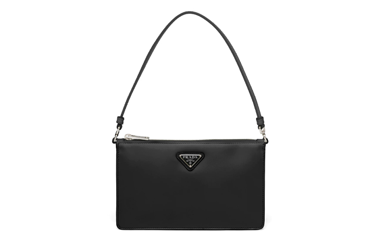 

PRADA Кожаная мини-сумка женская черная