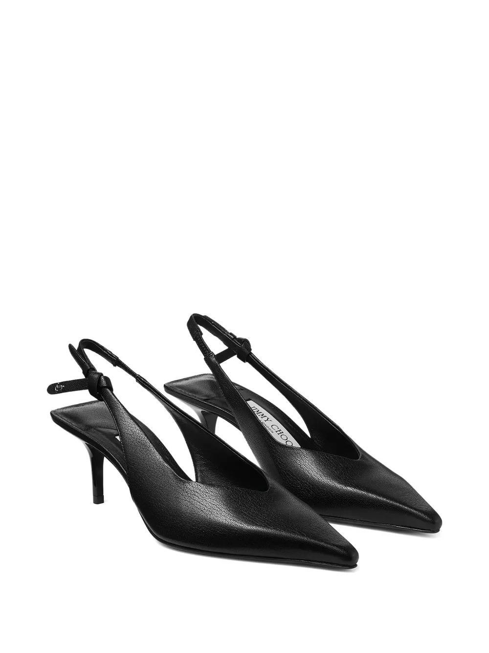 Туфли Camie 60 с ремешком на пятке Jimmy Choo, черный — фото 2