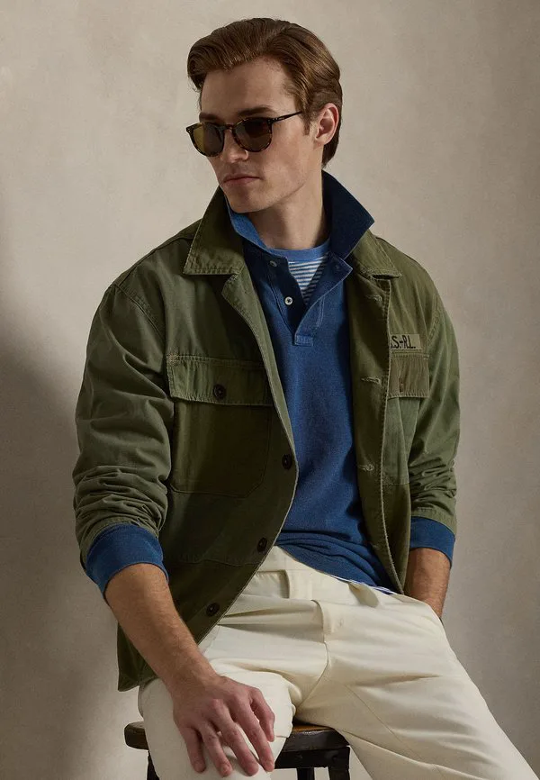 Поло-Рубашка из сетчатой ткани цвета индиго, приталенного кроя, на заказ. Polo Ralph Lauren, Medium Indigo — фото 4