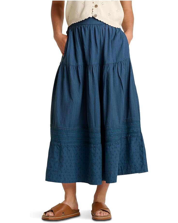 

Женская юбка миди Toad&Co Airscape, Midnight Dobby