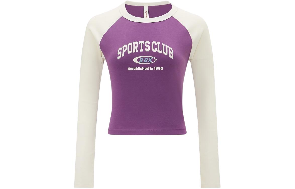 

Футболка с рукавом реглан женская фиолетовая Reebok