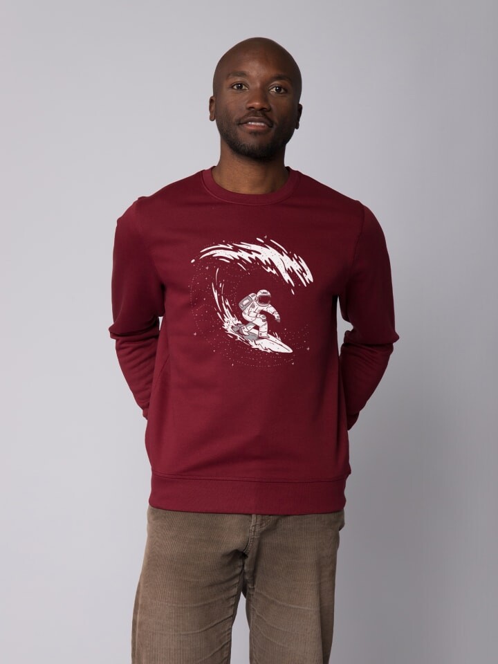 

Толстовка wat Apparel Surfing Spaceman, цвет weinrot