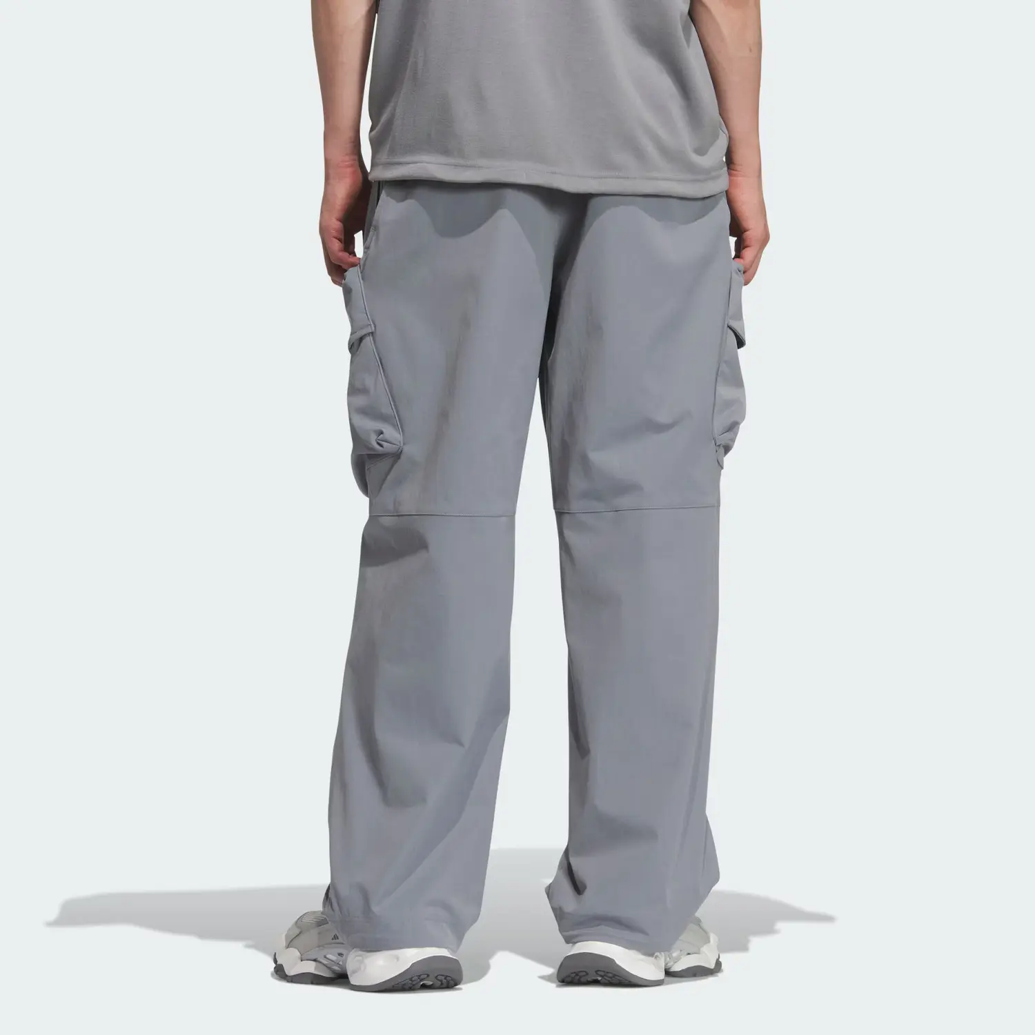 FOS WV CARGO TROUSERS повседневные брюки мужские Adidas, светло-серый — фото 4