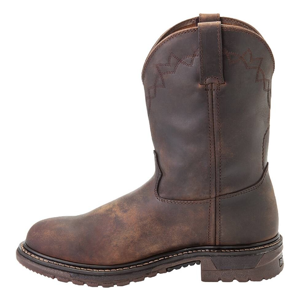 Мужские рабочие ботинки Rocky Original Ride Roper 10 в стиле вестерн, цвет Old Weathered Tan — фото 2