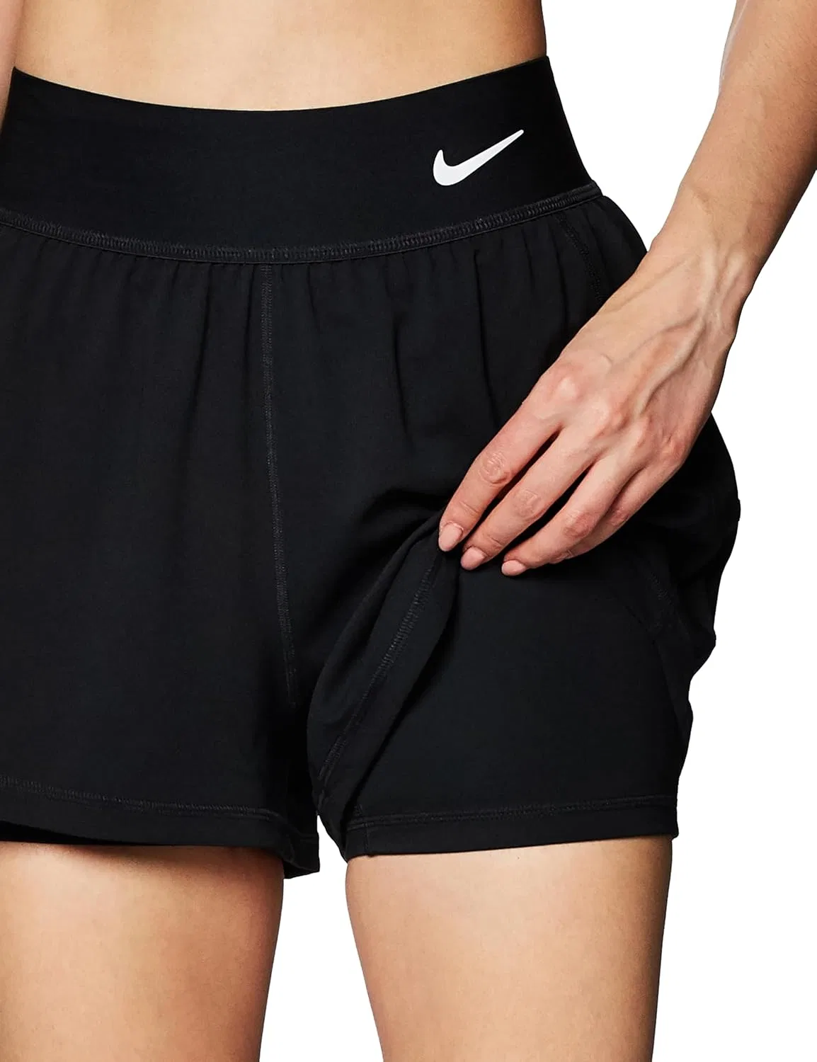 Шорты Nike Advtg Women's Shorts, Black / White — фото 4