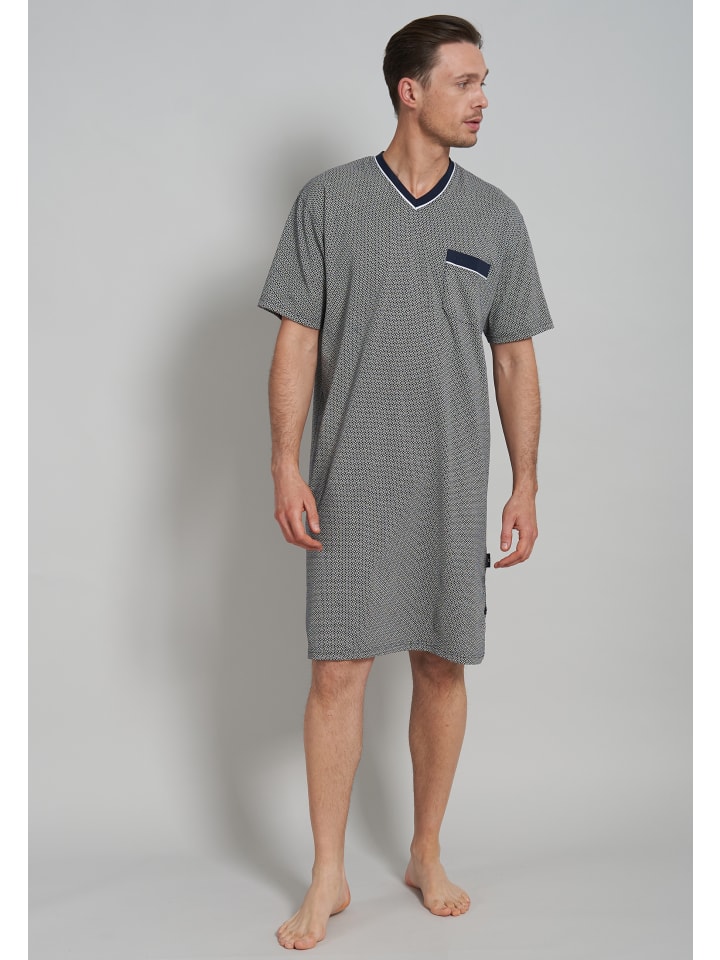 

Ночная рубашка Brooklyn в синем-среднем-минималистичном цвете Götzburg