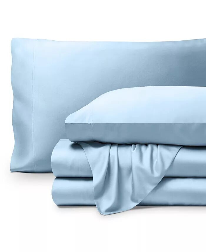 

Комплект простыней из вискозы из бамбука Bare Home, синий