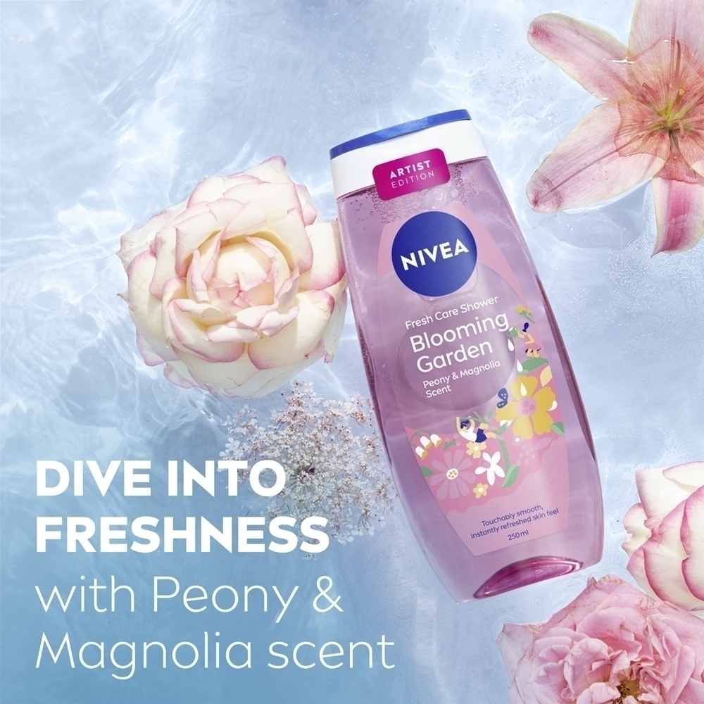 Увлажняющий гель для душа «Цветущий сад» Nivea, 250 мл — фото 2