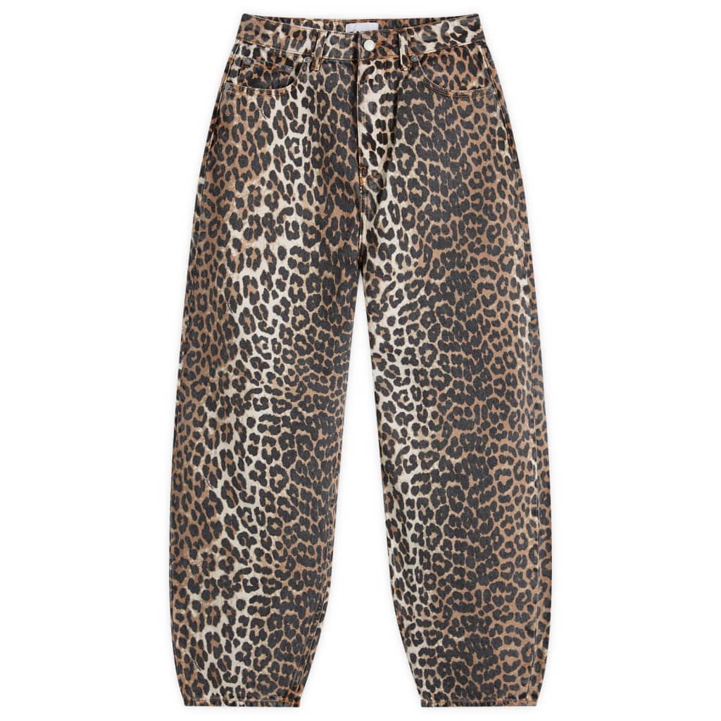 

Джинсы Leopard stary Ganni, цвет leopard