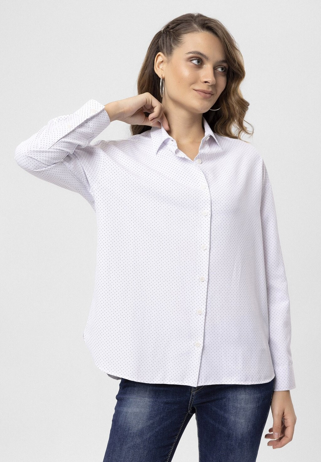 

Рубашка Printed By Diess Collection, цвет white mottled black