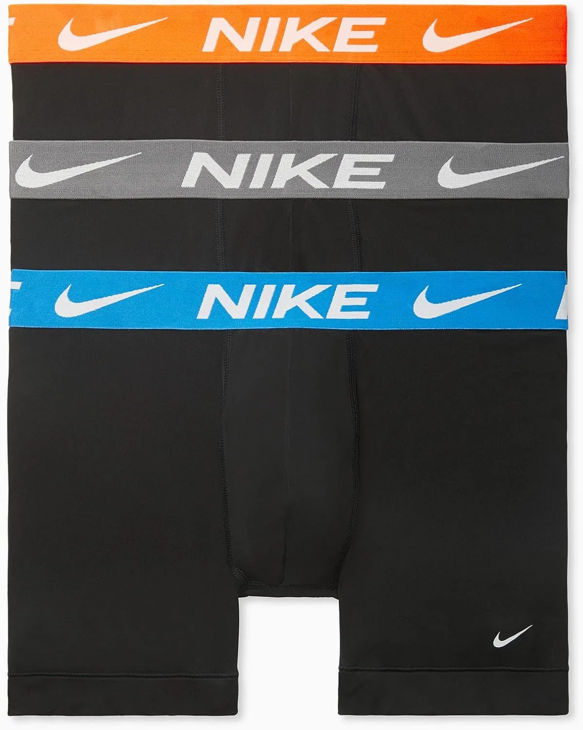 Боксеры 3 шт. Nike, Black/Photo Blue/Cool Grey/Total Orange