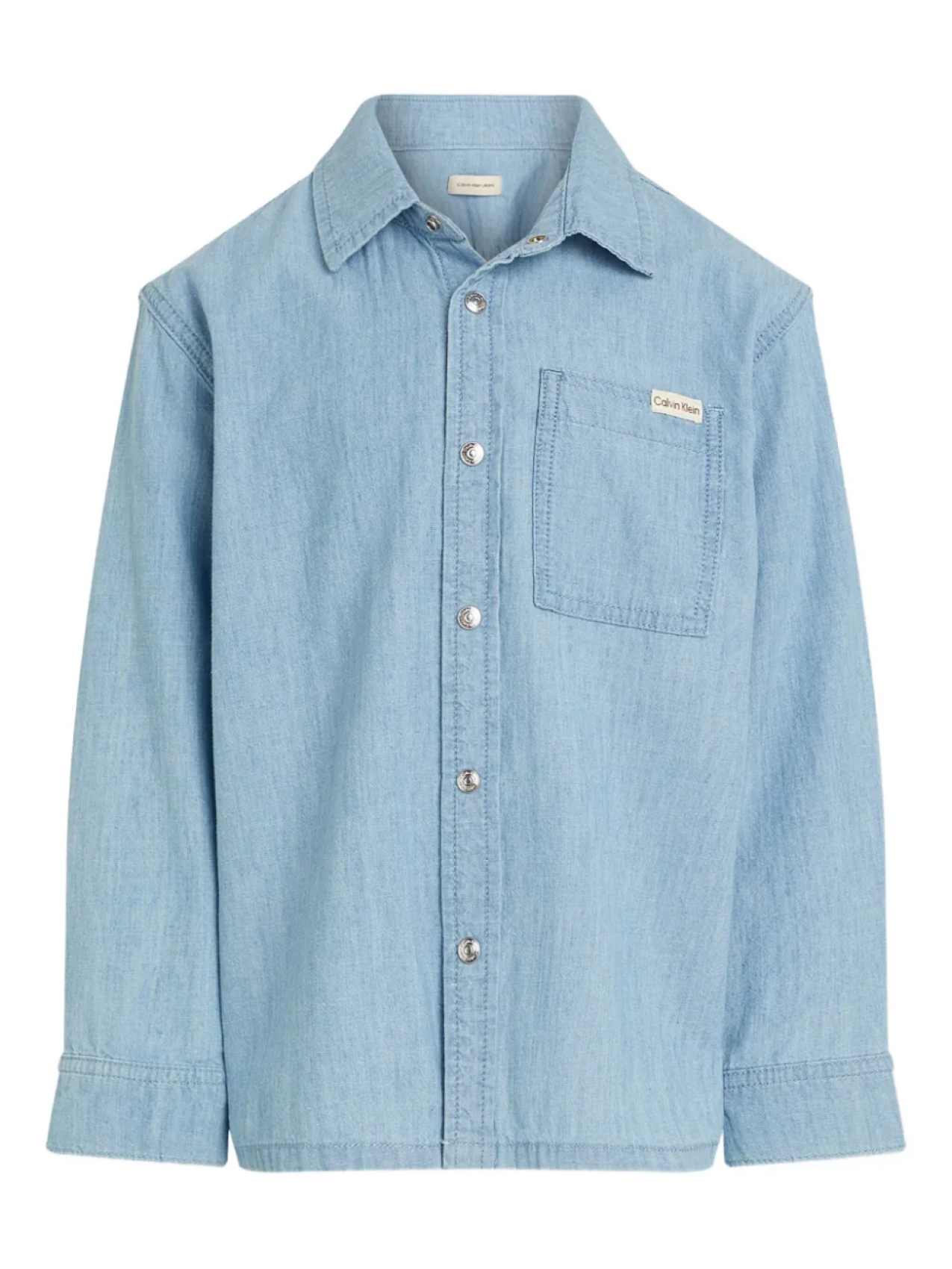 

Calvin Klein Kids рубашка на пуговицах, синий
