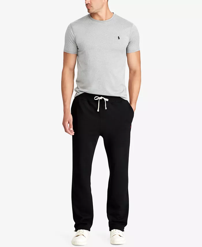 Мужские утепленные спортивные брюки Signature Fleece Big & Tall Polo Ralph Lauren, черный — фото 2