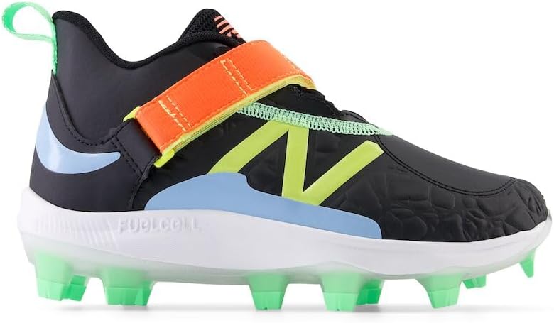 Бейсбольные кроссовки New Balance Kids Lindor V2, черный — фото 2