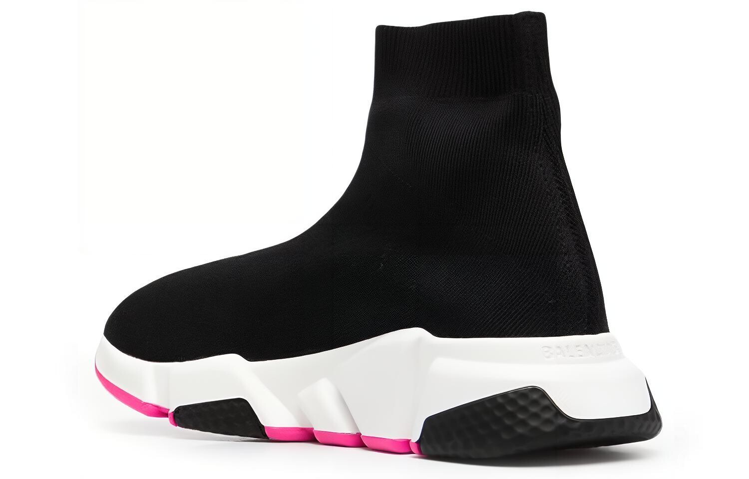 Кроссовки женские Balenciaga Speed Lifestyle, черный / розовый — фото 3