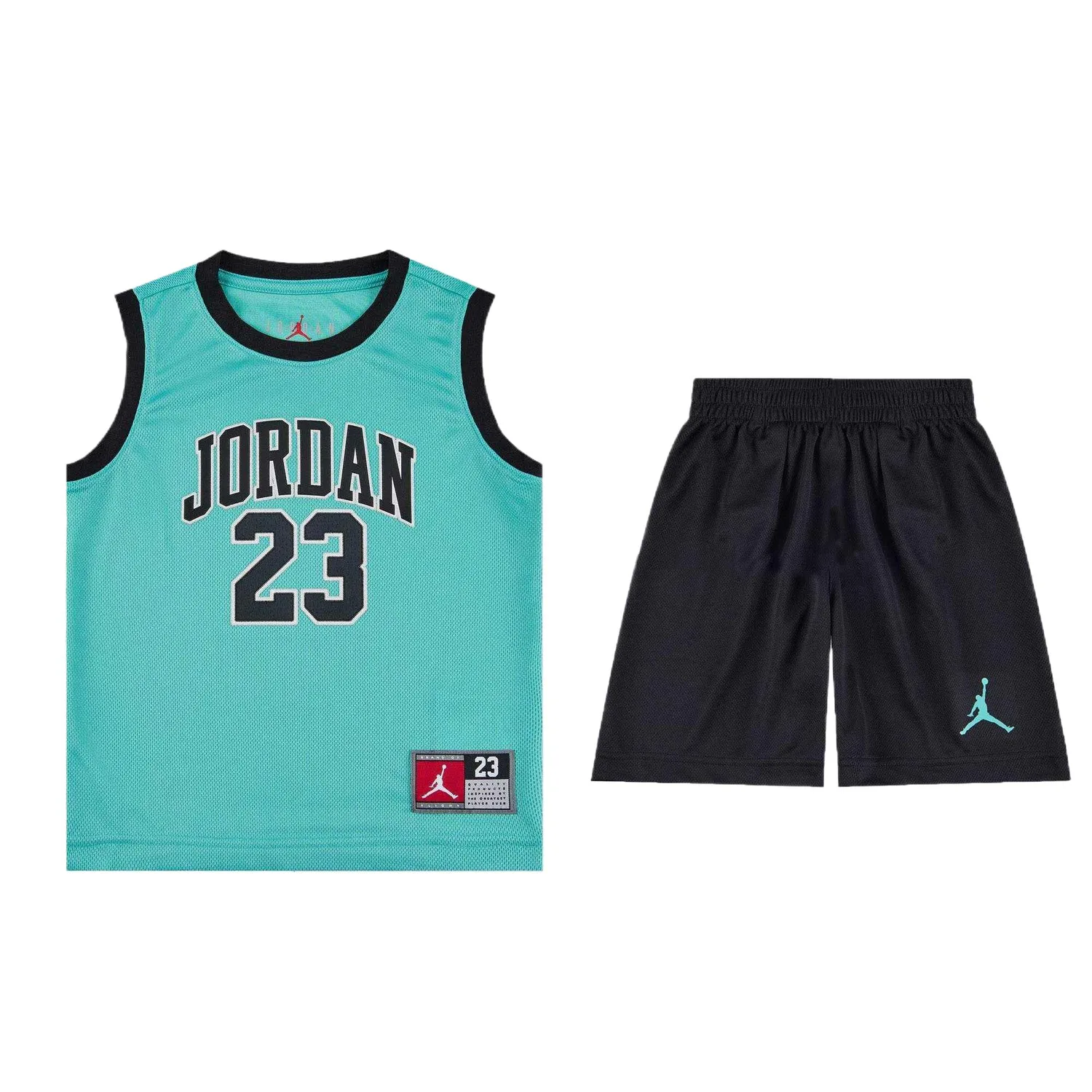 Nike Повседневный спортивный костюм black/washed duck cyan для детей 3-7 лет