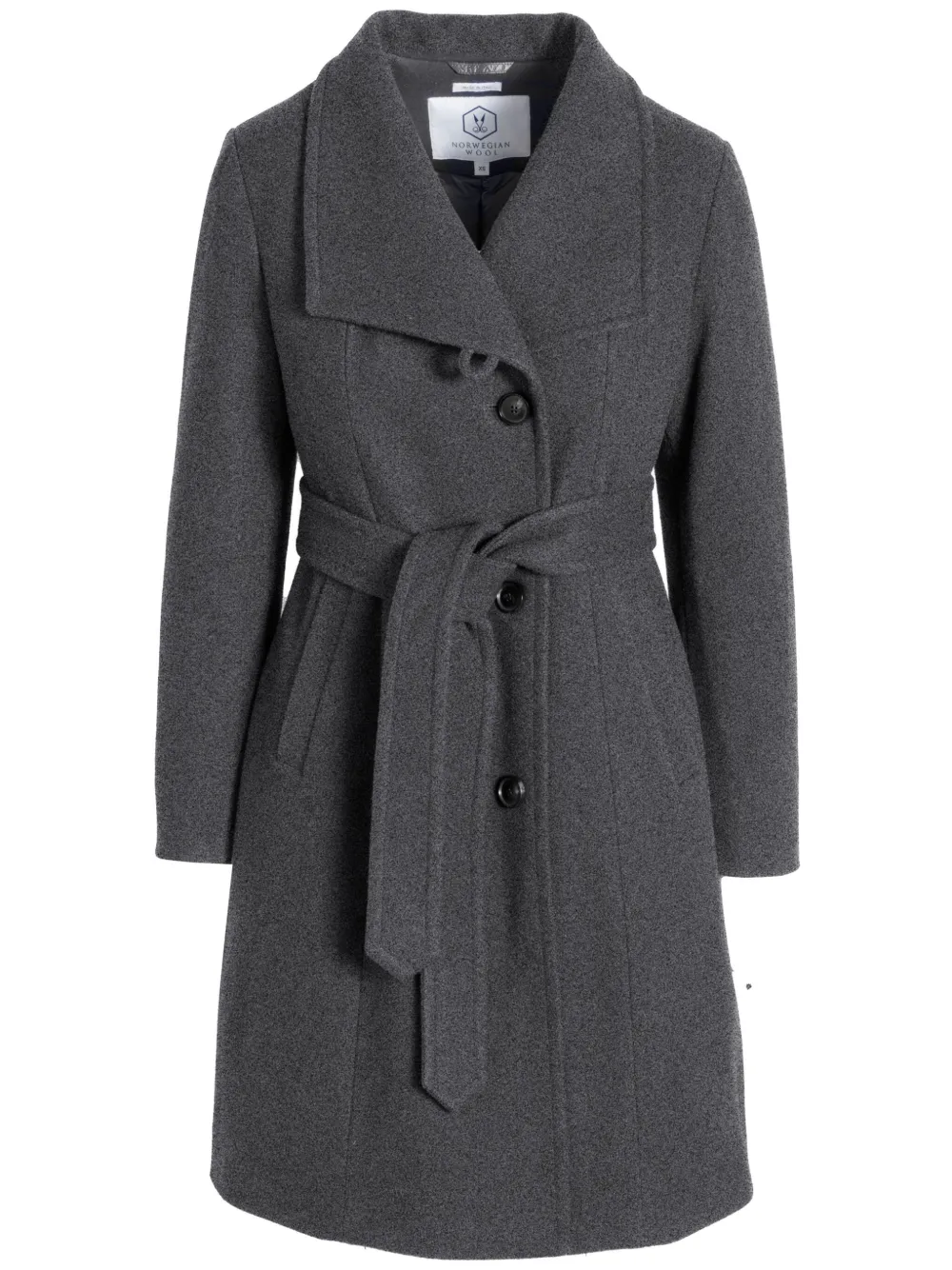 

Пальто City с поясом Norwegian Wool, серый