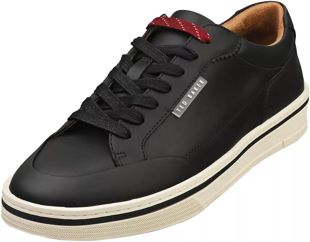 

Мужские кожаные кроссовки Ted Baker Hampstead черного цвета на шнуровке