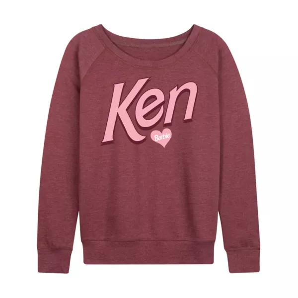 

Женская футболка Ken Love из французского трикотажа с длинным рукавом Barbie, цвет heather maroon