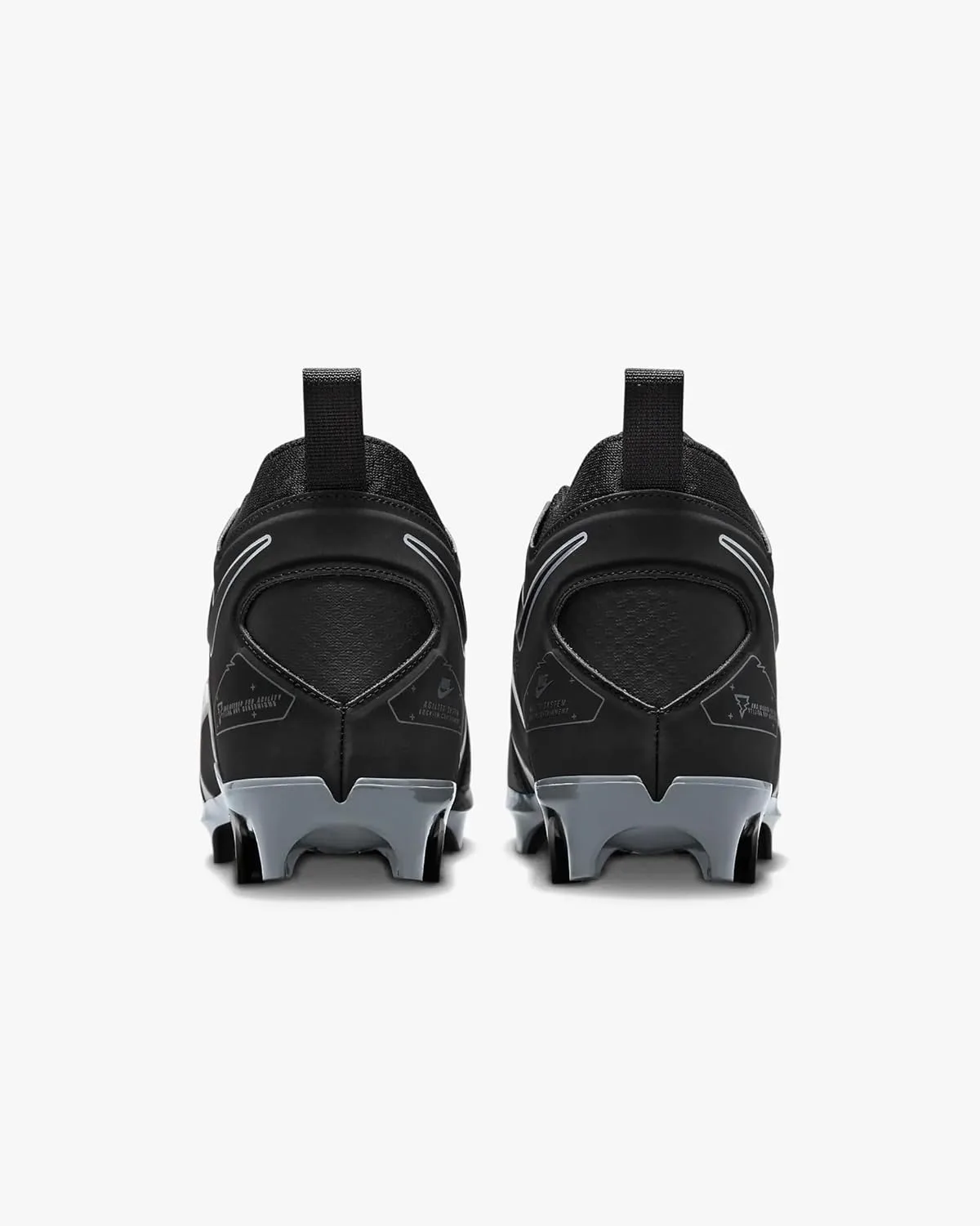 Футбольные бутсы Nike Alpha Menace Pro 3 для мужчин, черный/белый/серый — фото 4