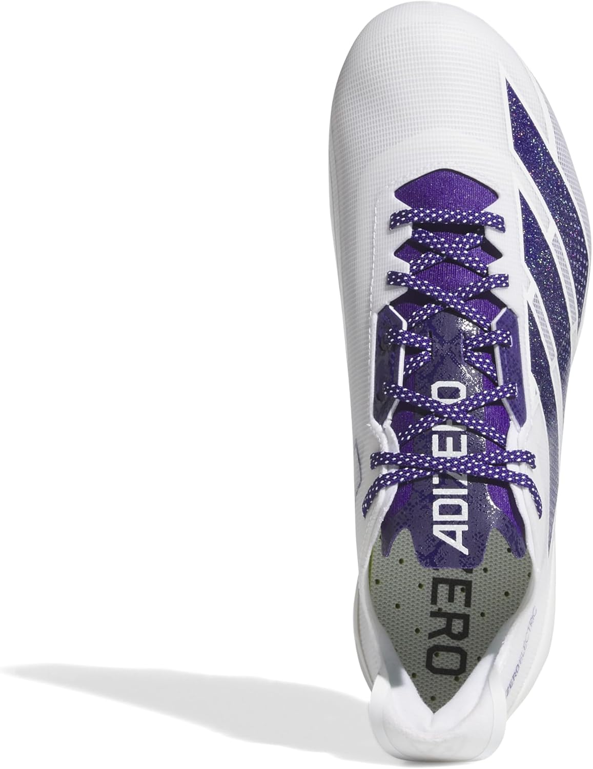 Мужские кроссовки Adidas Adizero Electric, белый/фиолетовый — фото 2