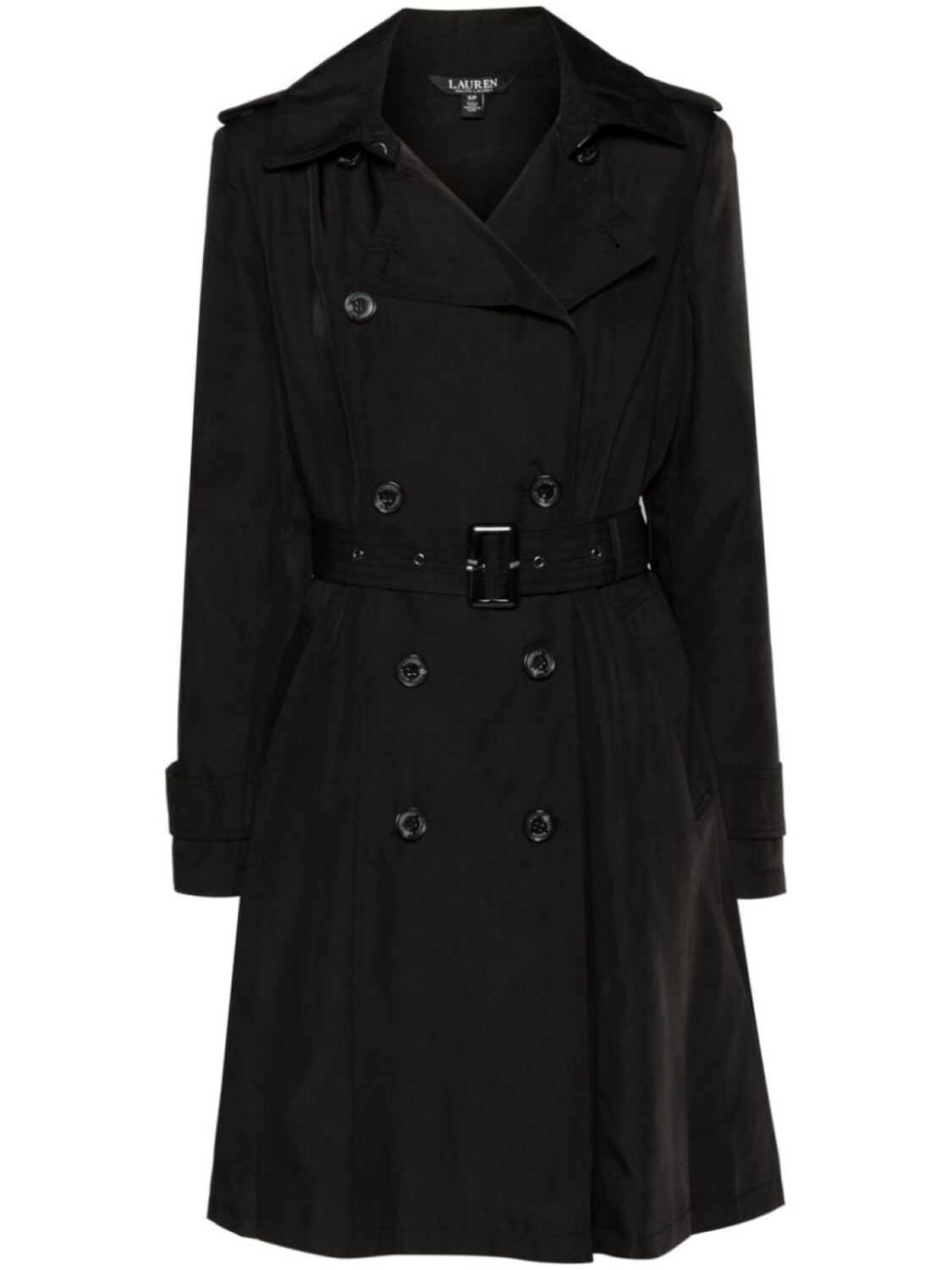 

Lauren Ralph Lauren двубортный тренч, черный