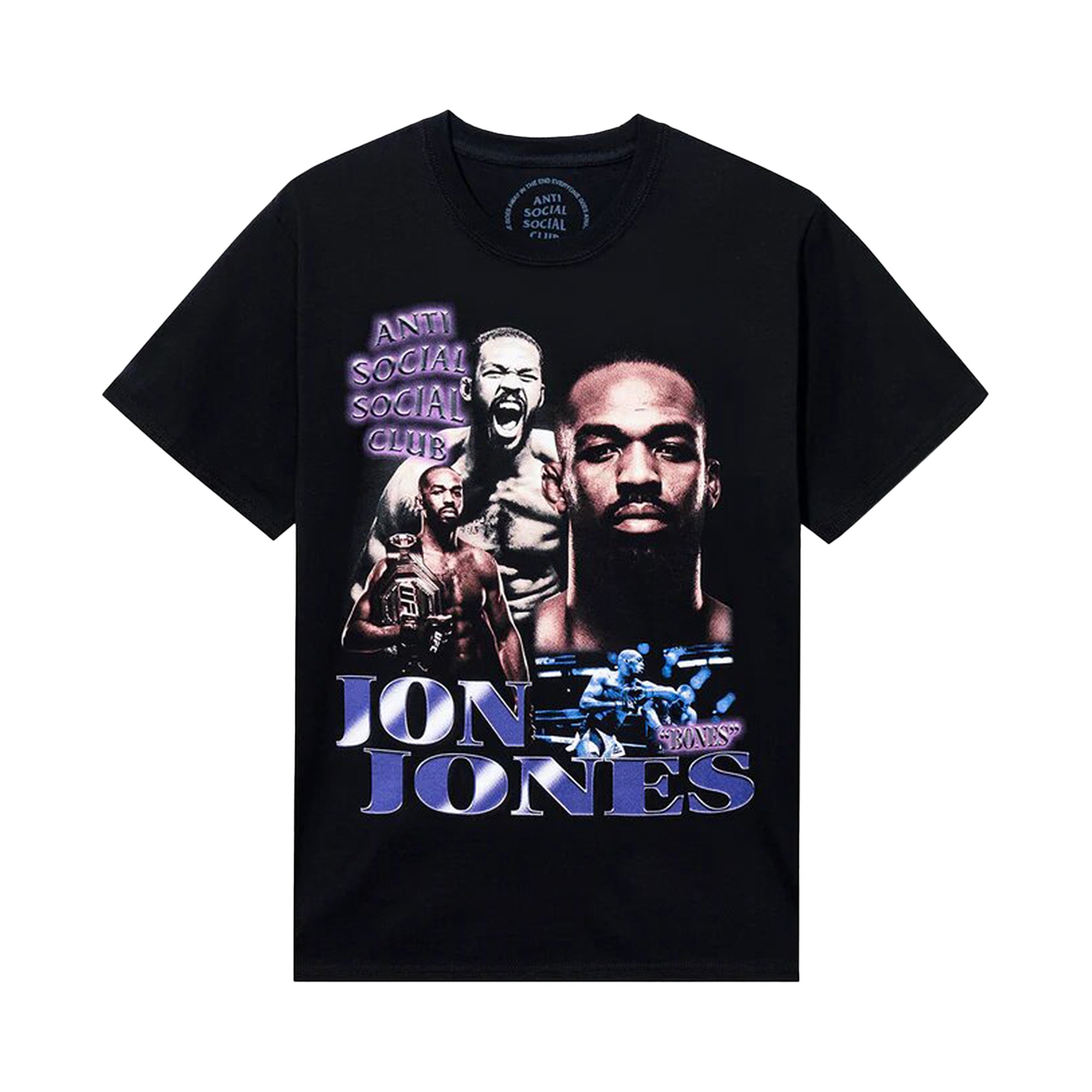 

Футболка Anti Social Social Club x UFC Jon Jones, черная, Черный, Футболка Anti Social Social Club x UFC Jon Jones, черная