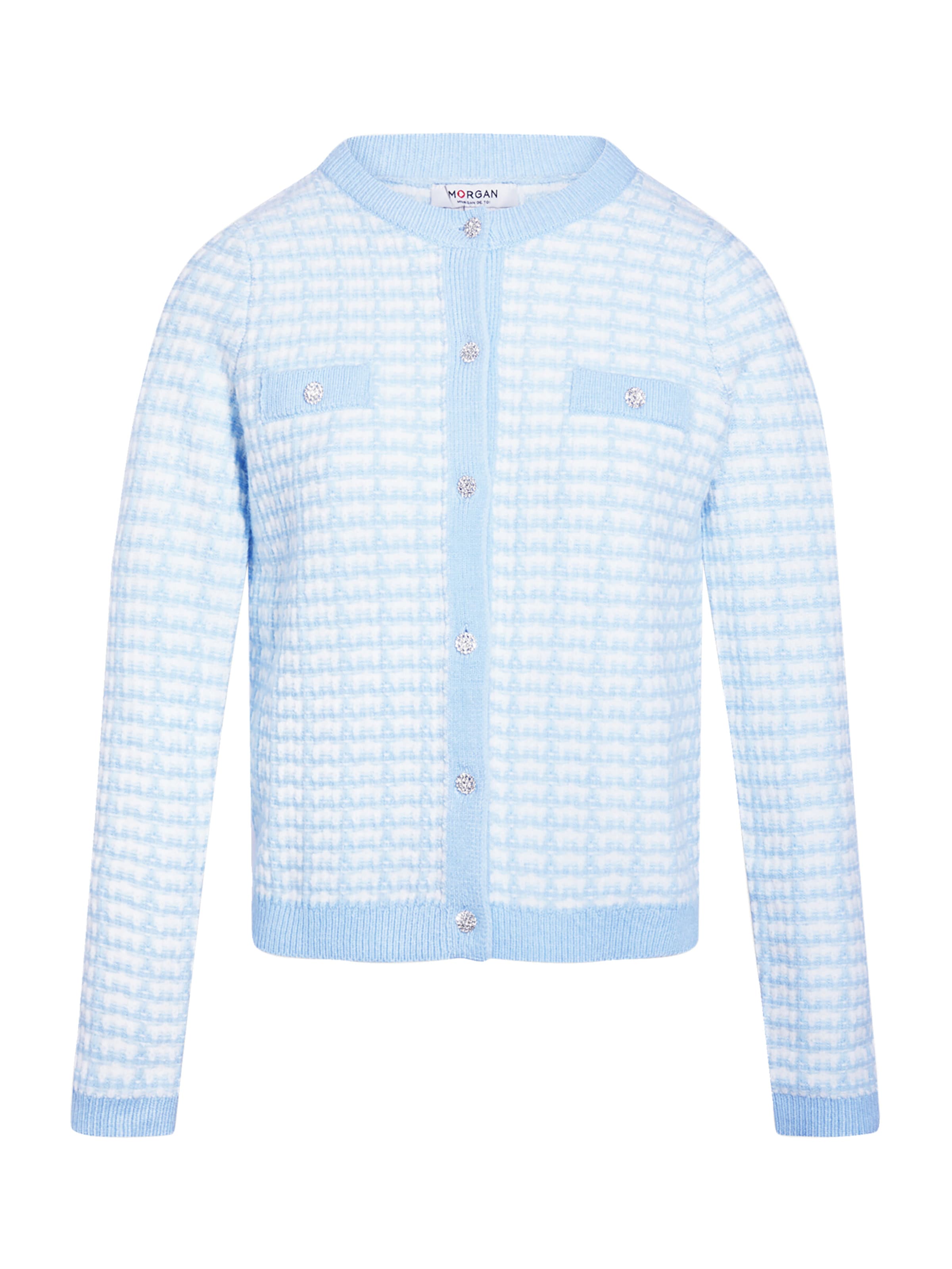 

Morgan Кардиган '261-MIRES' вязаный в светло-голубом цвете