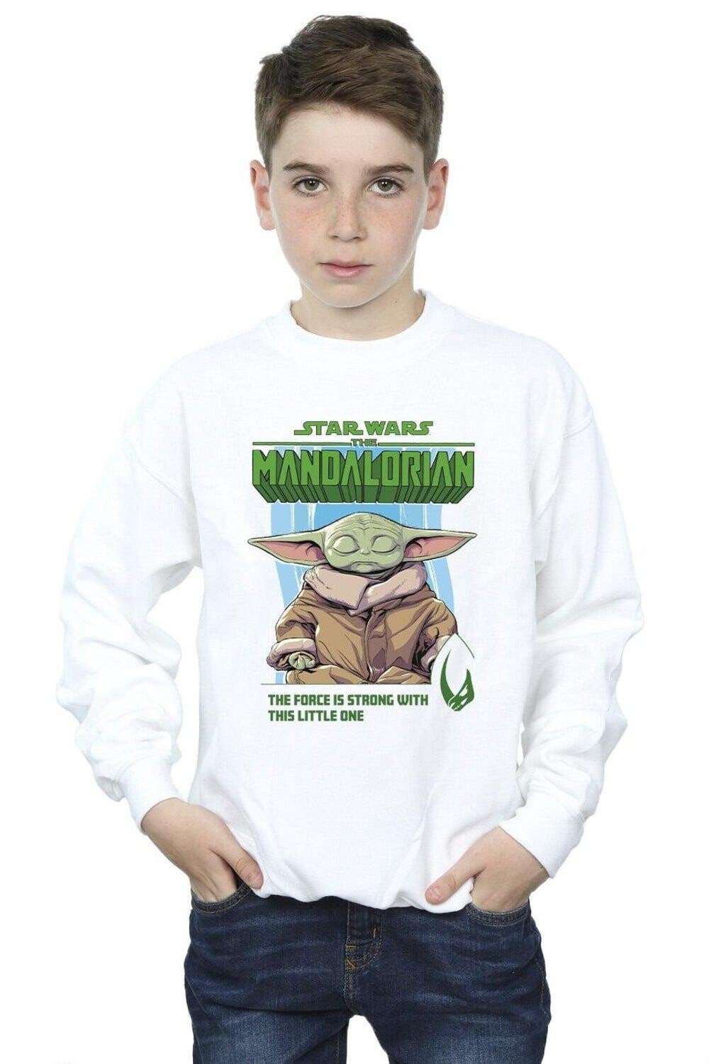 

Толстовка The Force Is Strong The Mandalorian Star Wars, белый
