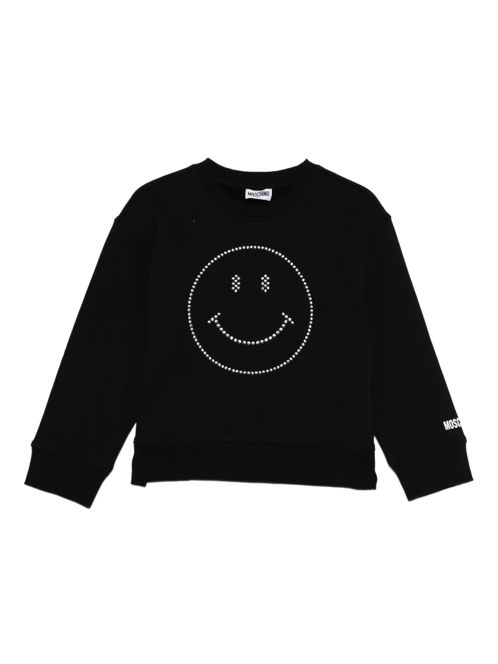 

Украшенная толстовка Moschino Kids, черный