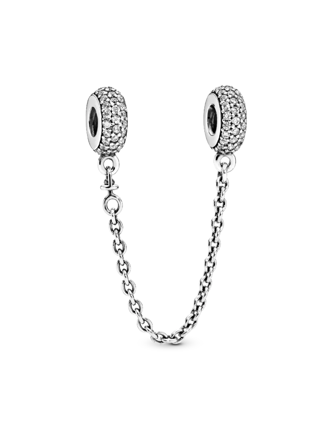 

Подвеска-цепочка Sparkling Pavé Pandora, серебро 925 пробы