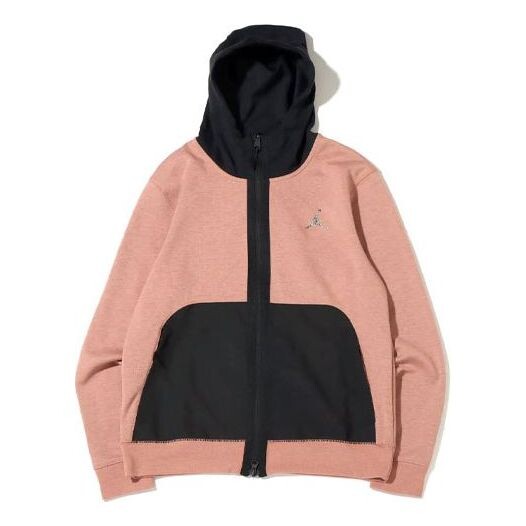 

Толстовка Men's Air Jordan Contrasting Colors Pocket Sports Jacket Pink, розовый