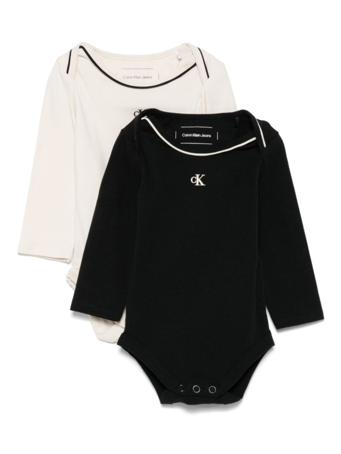 

Calvin Klein Kids комплект из двух боди с монограммой, черный