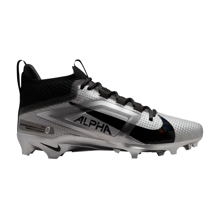 

Бутсы Nike Saquon Barkley x Alpha Menace 4 Elite 'Black Metallic Silver', черный
