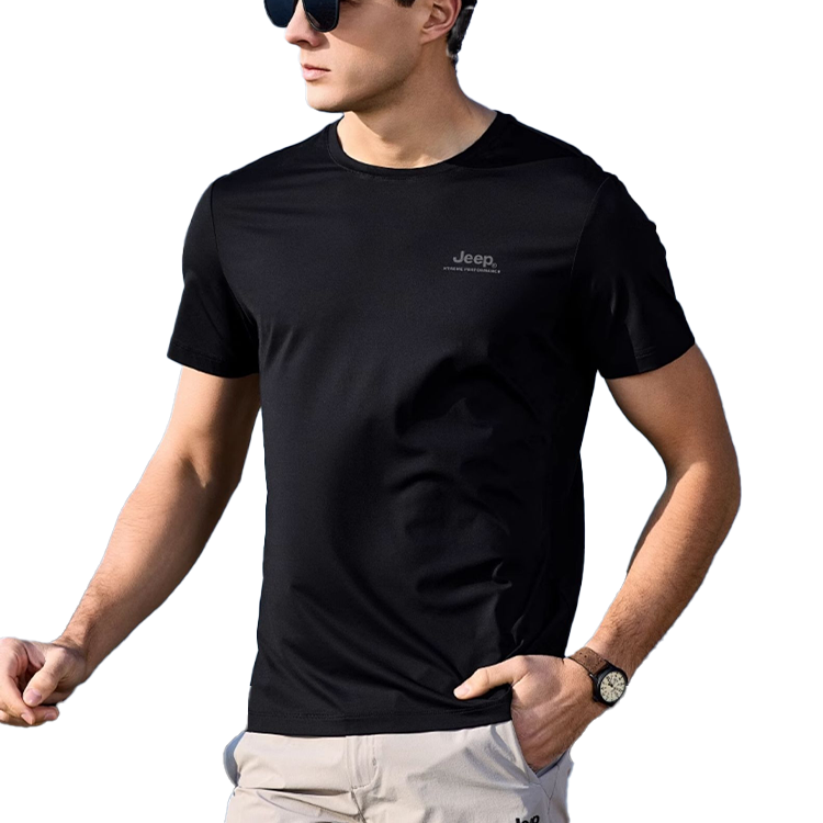 

Футболка мужская Crew Neck Moderate Jeep, brand черный