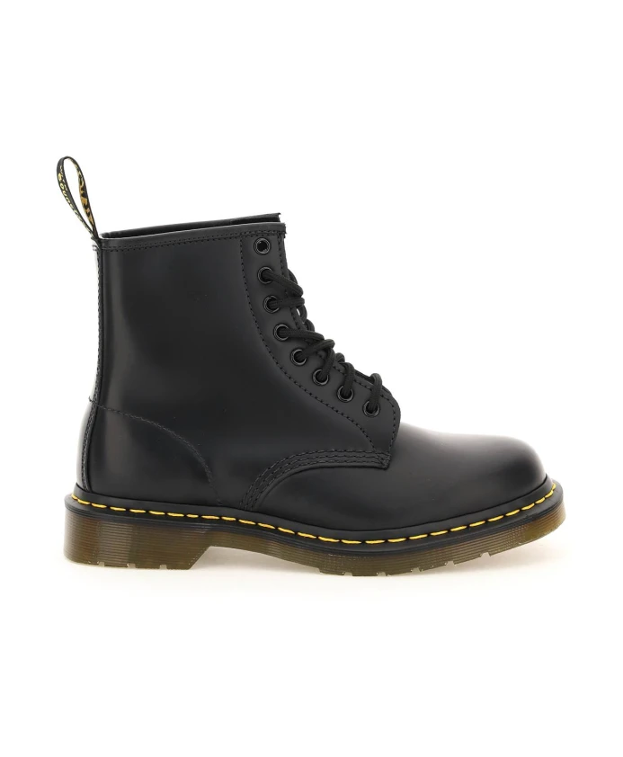 

Боевые ботинки из гладкой кожи Dr. Martens, черный